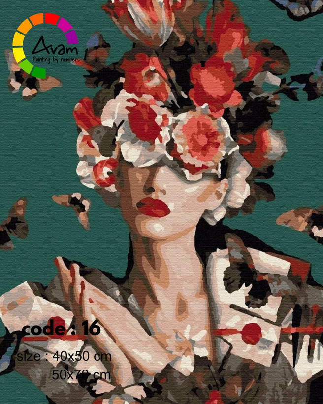 نقاشی با اعداد مدل مدرن و انتزاعی کد AV_ 016