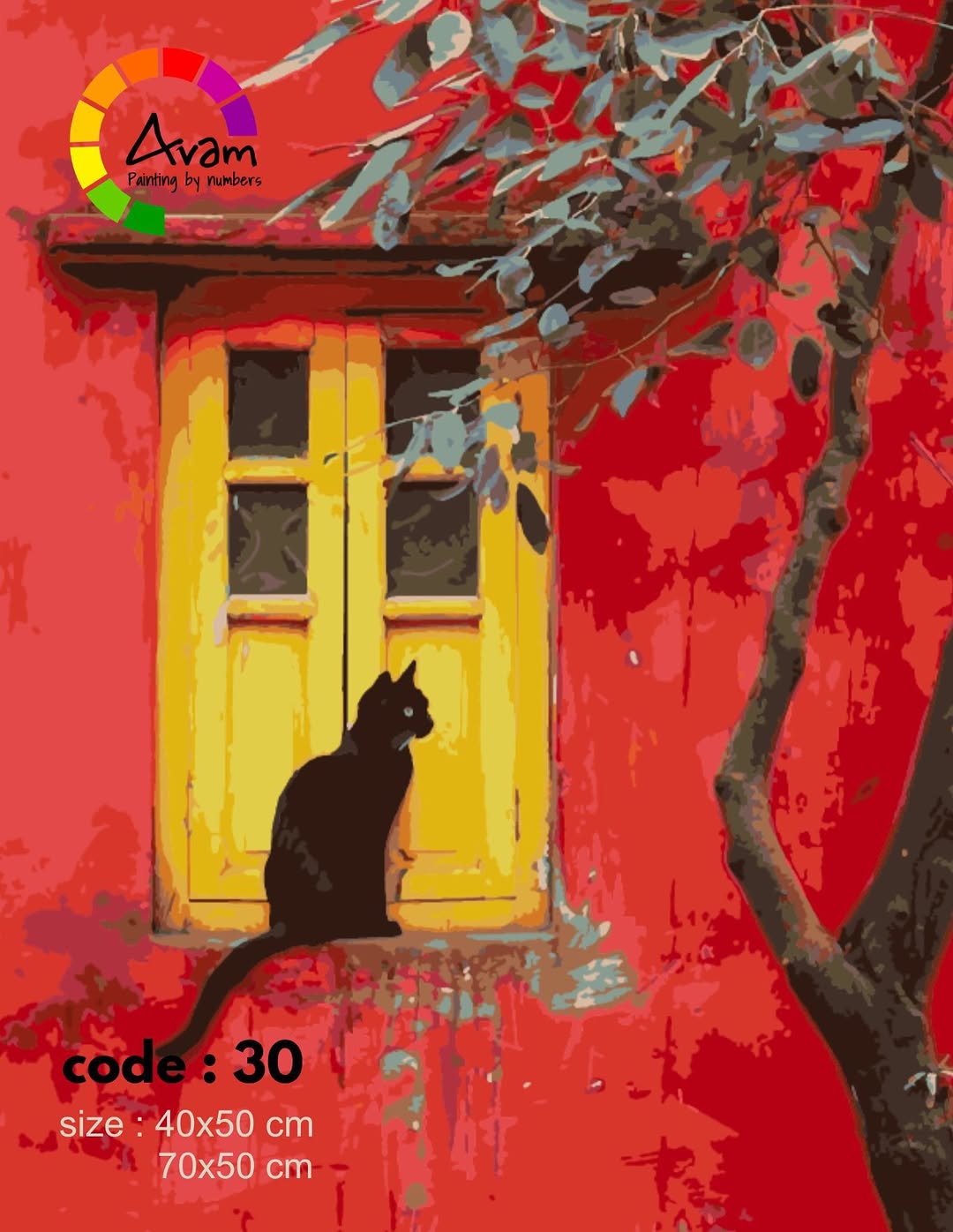 پک نقاشی با اعداد مدل مدرن و انتزاعی کد AV_ 030